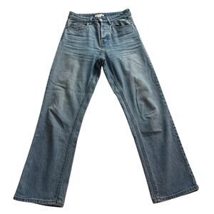 H&M women Straight Leg High Ride Classic Blue Jeans Size 4